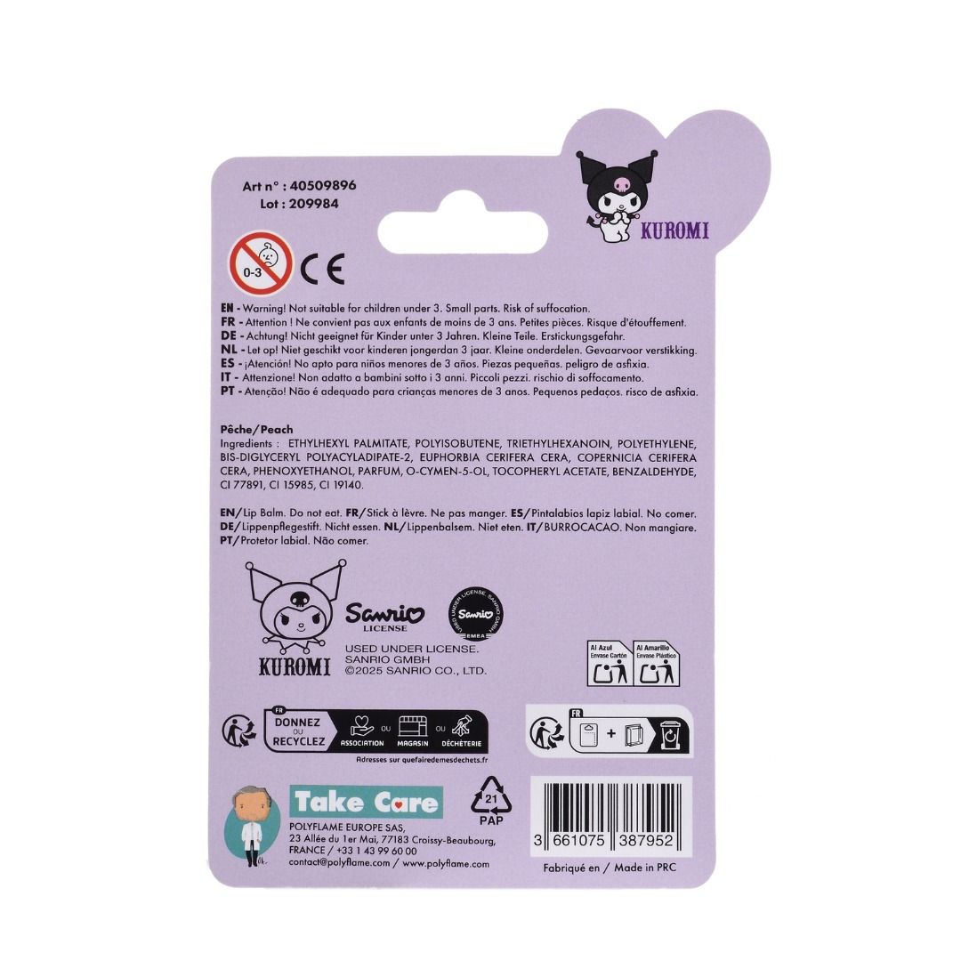 SANRIO Kuromi lip balm 3D
