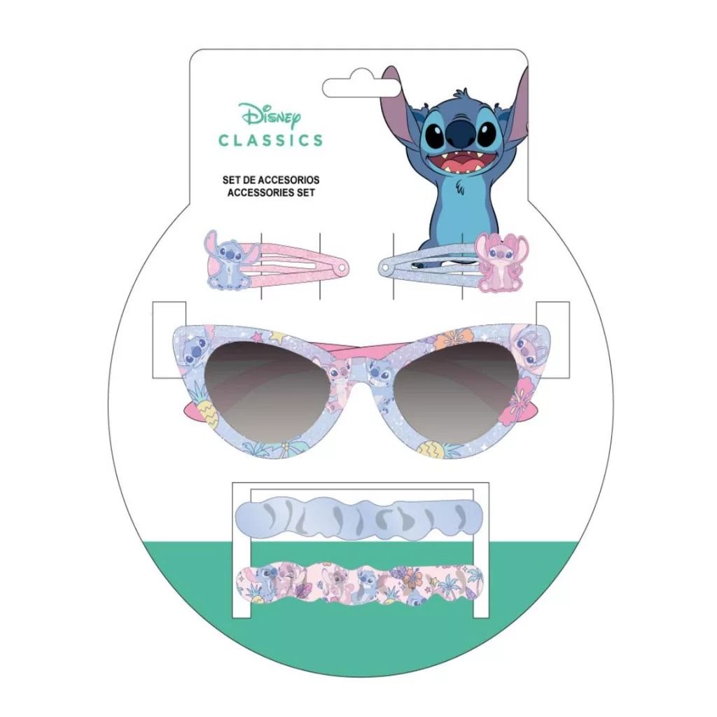 DISNEY Stitch set capelli + occhiali kids