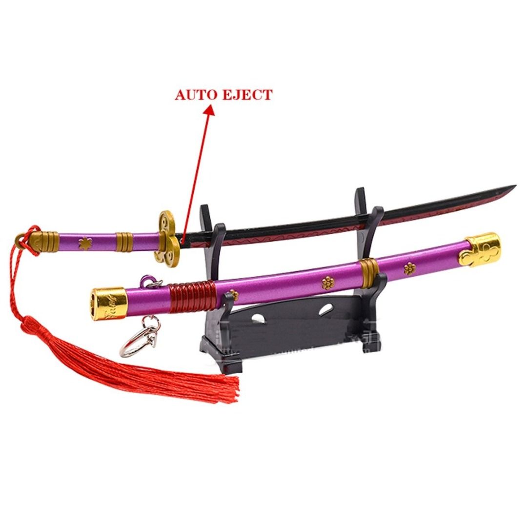Katana Enma Zoro portachiavi - versione viola