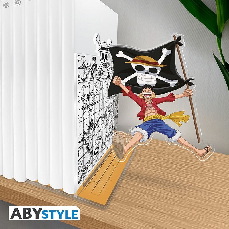 ONE PIECE Luffy with his flag ferma libri