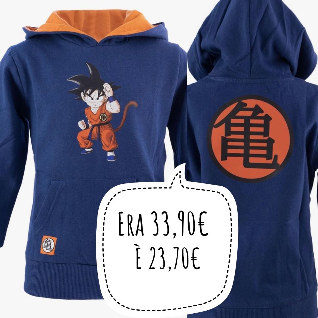 DRAGON BALL Goku felpa blu kids