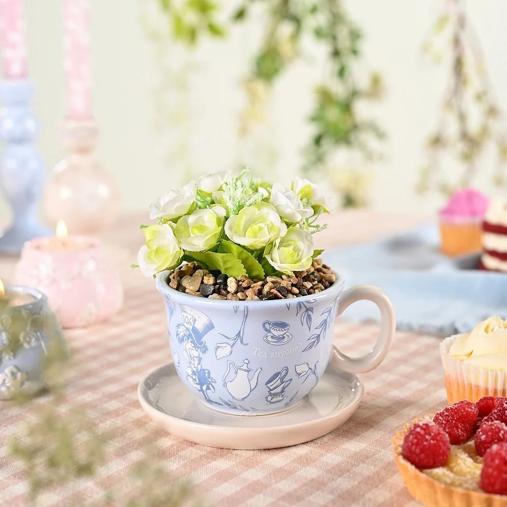 DISNEY Alice tazza con pianta artificiale