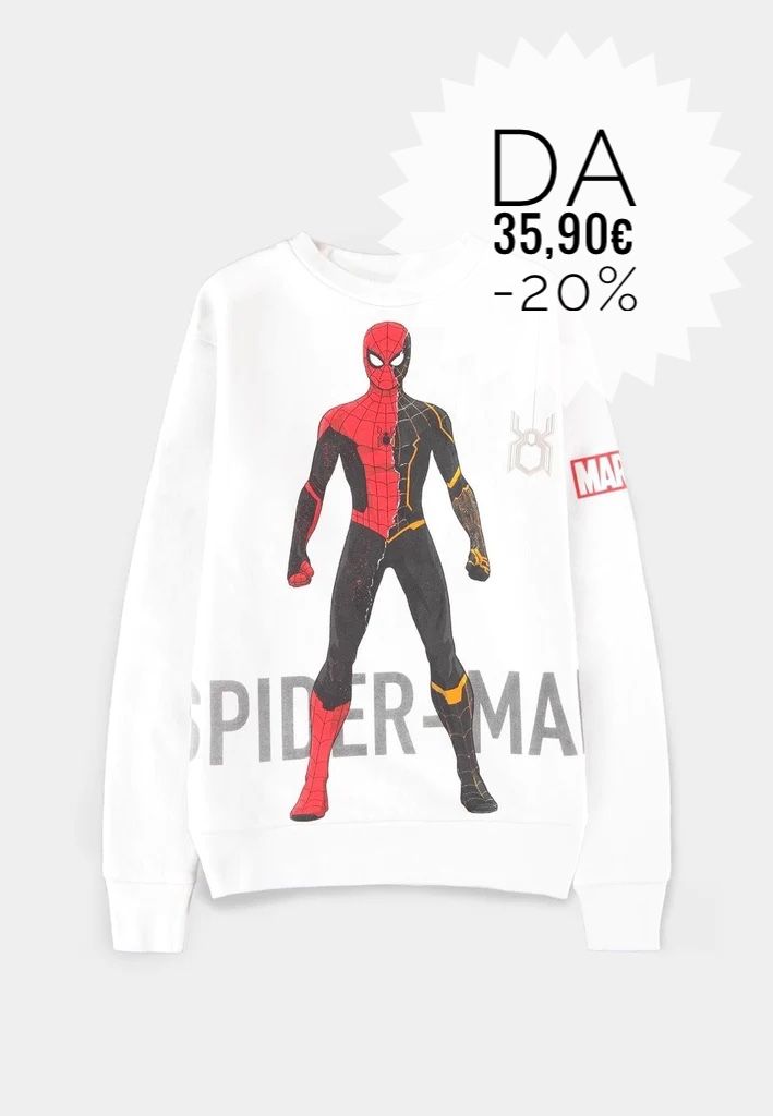 MARVEL Spiderman felpa bianca kids