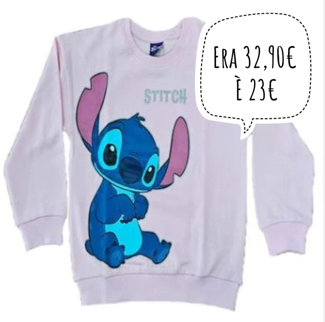 DISNEY Stitch felpa rosa kids