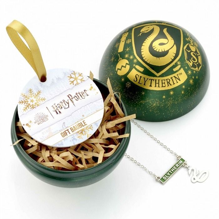 HARRY POTTER Serpeverde pallina con collana