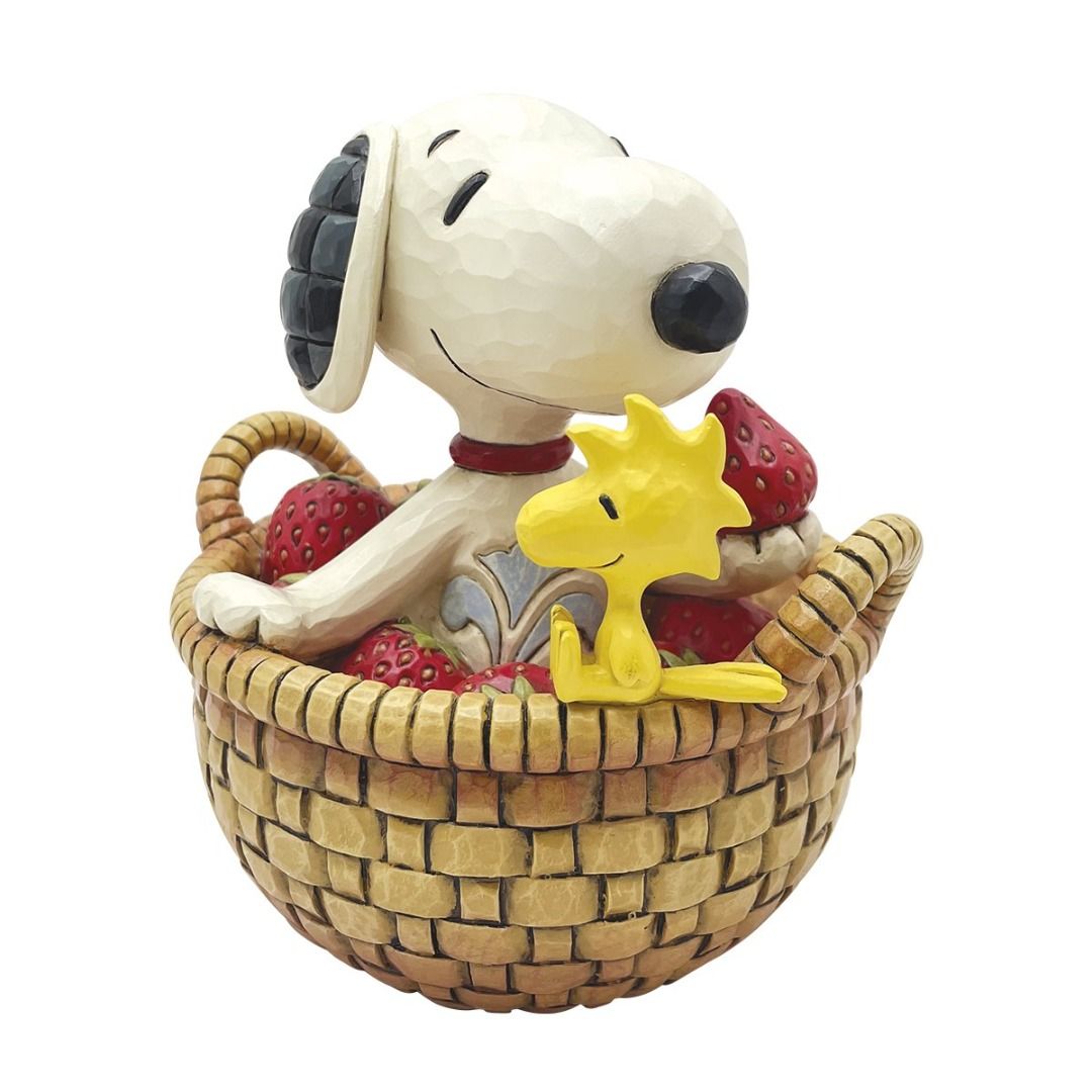 SNOOPY nel ccestino con le fragole