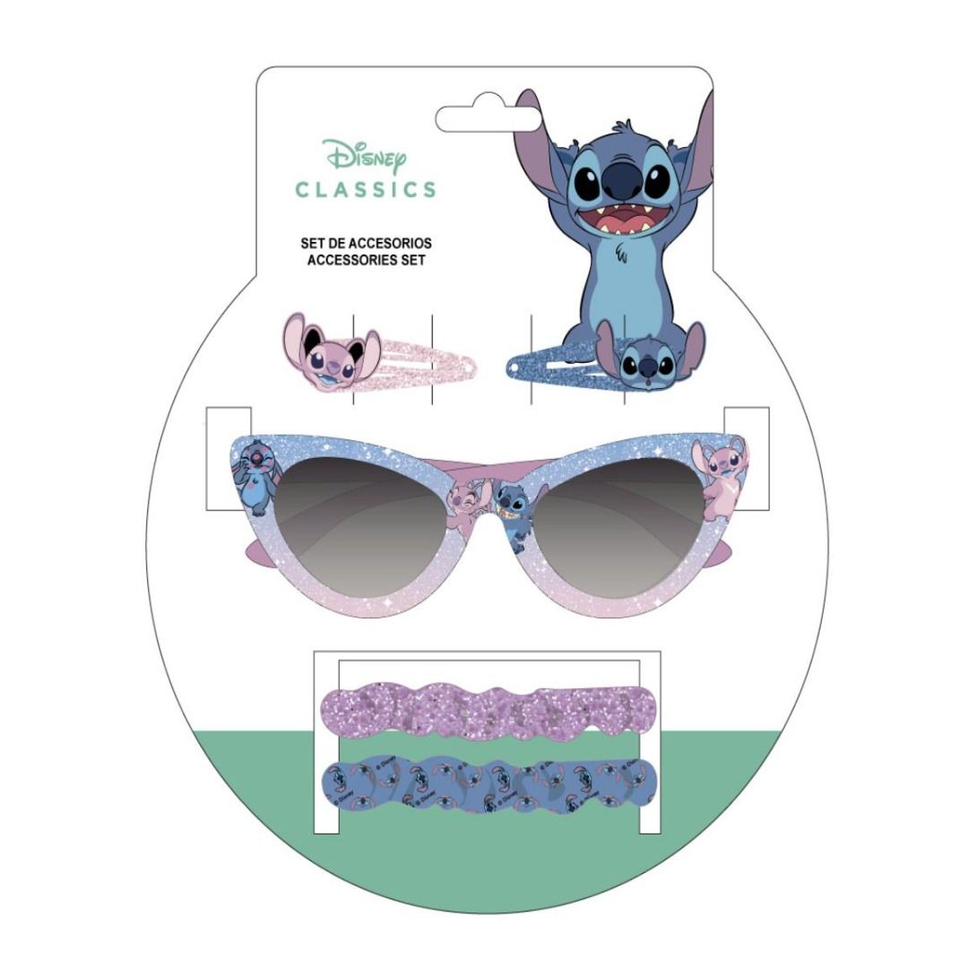 DISNEY Stitch set capelli + occhiali kids