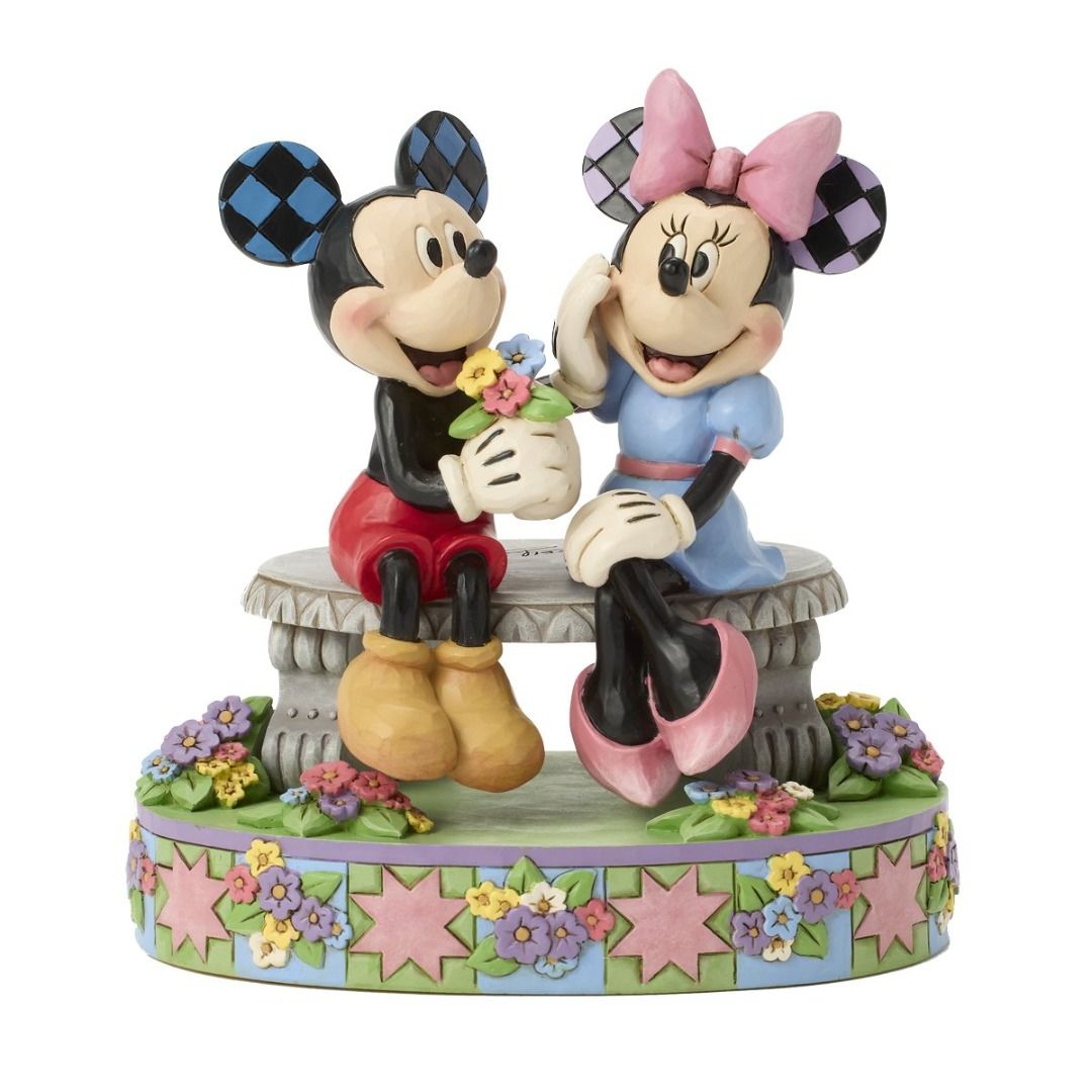 DISNEY TRADITIONS Mickey e Minnie nella panchina primavera