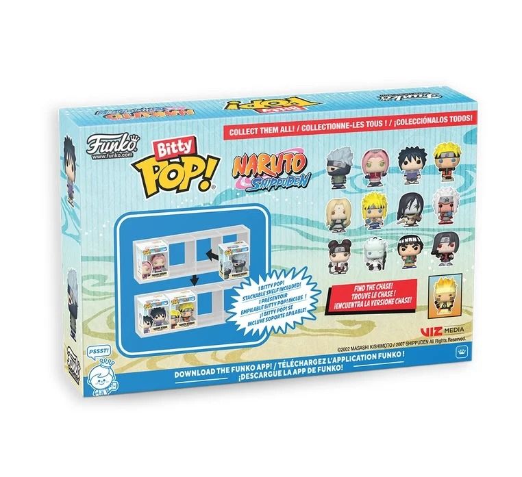 NARUTO Bitty Pop 4 pack Team 7