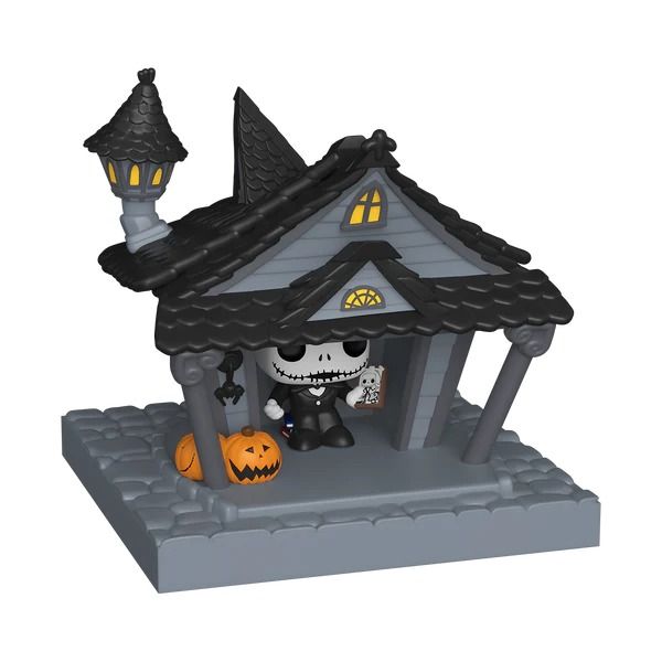 DISNEY Bitty Pop Jack Skellington and Jack's house