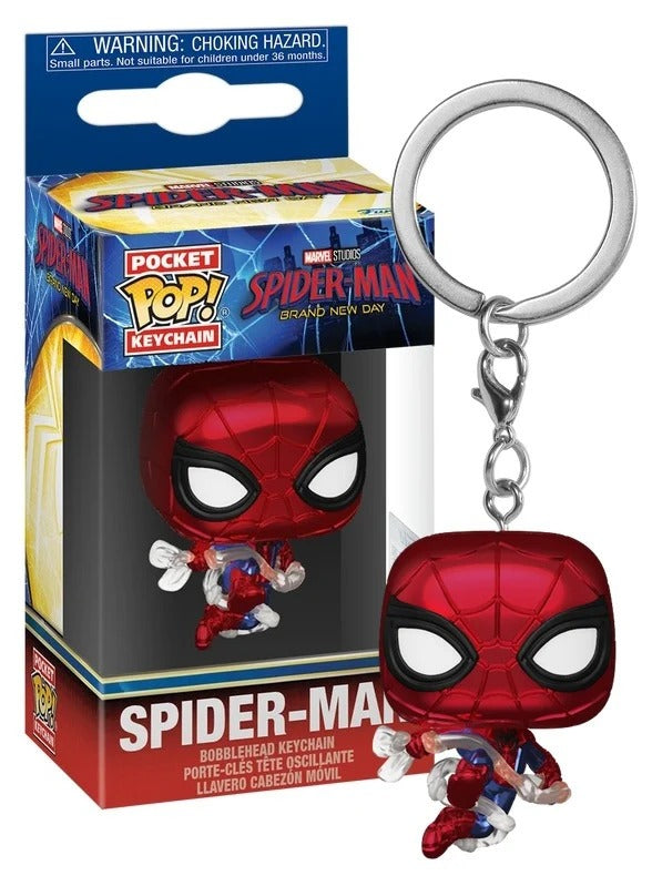 MARVEL Funko Pop SPIDER-MAN BRAND NEW DAY Spider-Man portachiavi