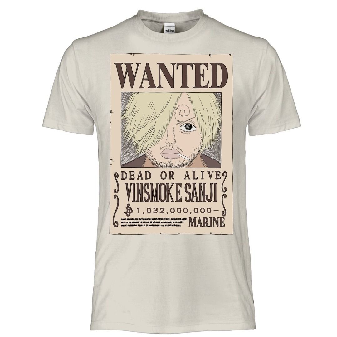 ONE PIECE Wanted Sanji-shirt