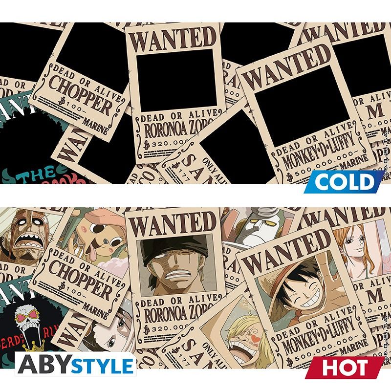 ONE PIECE Wanted tazza termo sensibile
