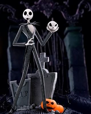 DISNEY Nightmare Before Christmas Jack scary smiling face figure