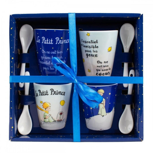 THE LITTLE PRINCE set 4 tazzine caffè + cucchiano
