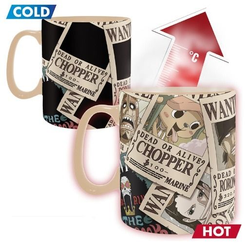 ONE PIECE Wanted tazza termo sensibile