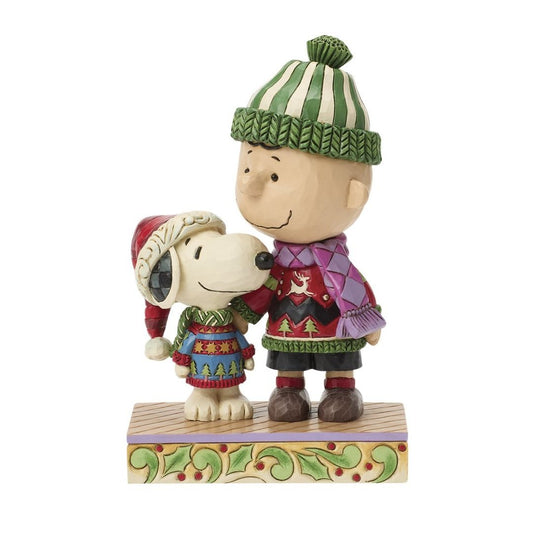 PEANUTS Charlie e Snoopy con i maglioni di Natale