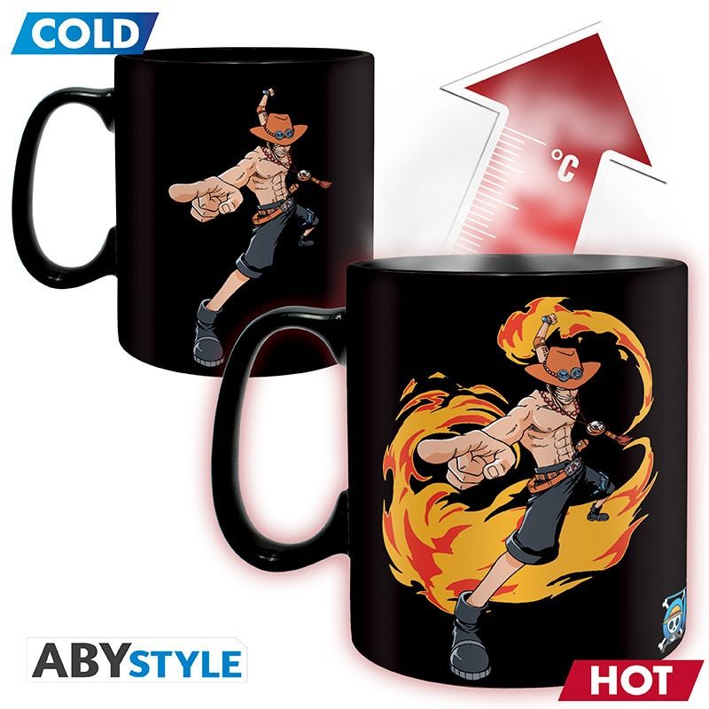 ONE PIECE Luffy & Ace tazza termo sensibile