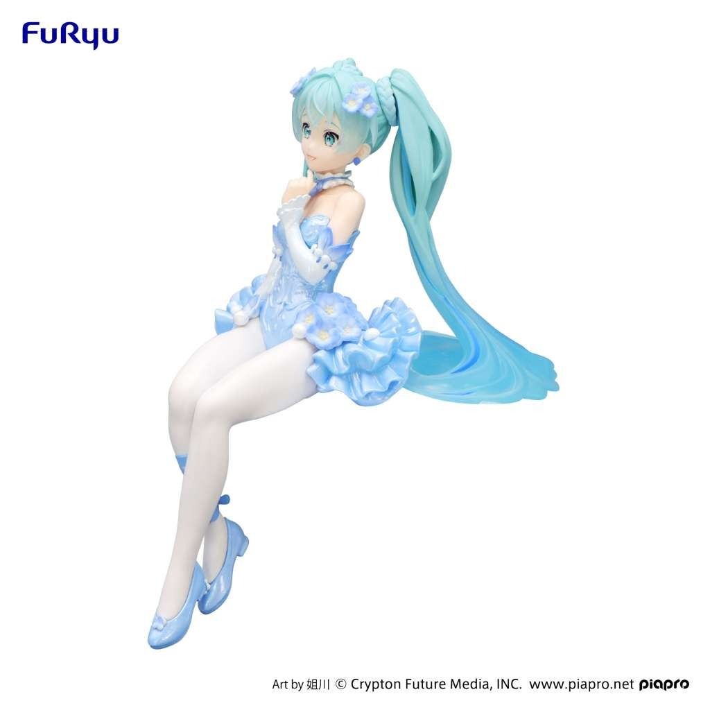 HATSUNE MIKU Nemophila Pail Blue noodle stopper figure
