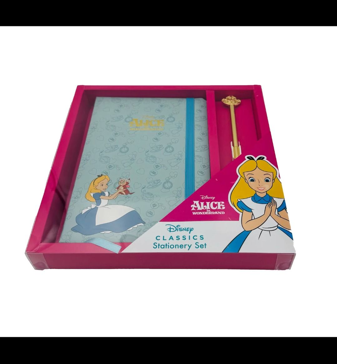 DISNEY Alice in Wonderland notebook + penna