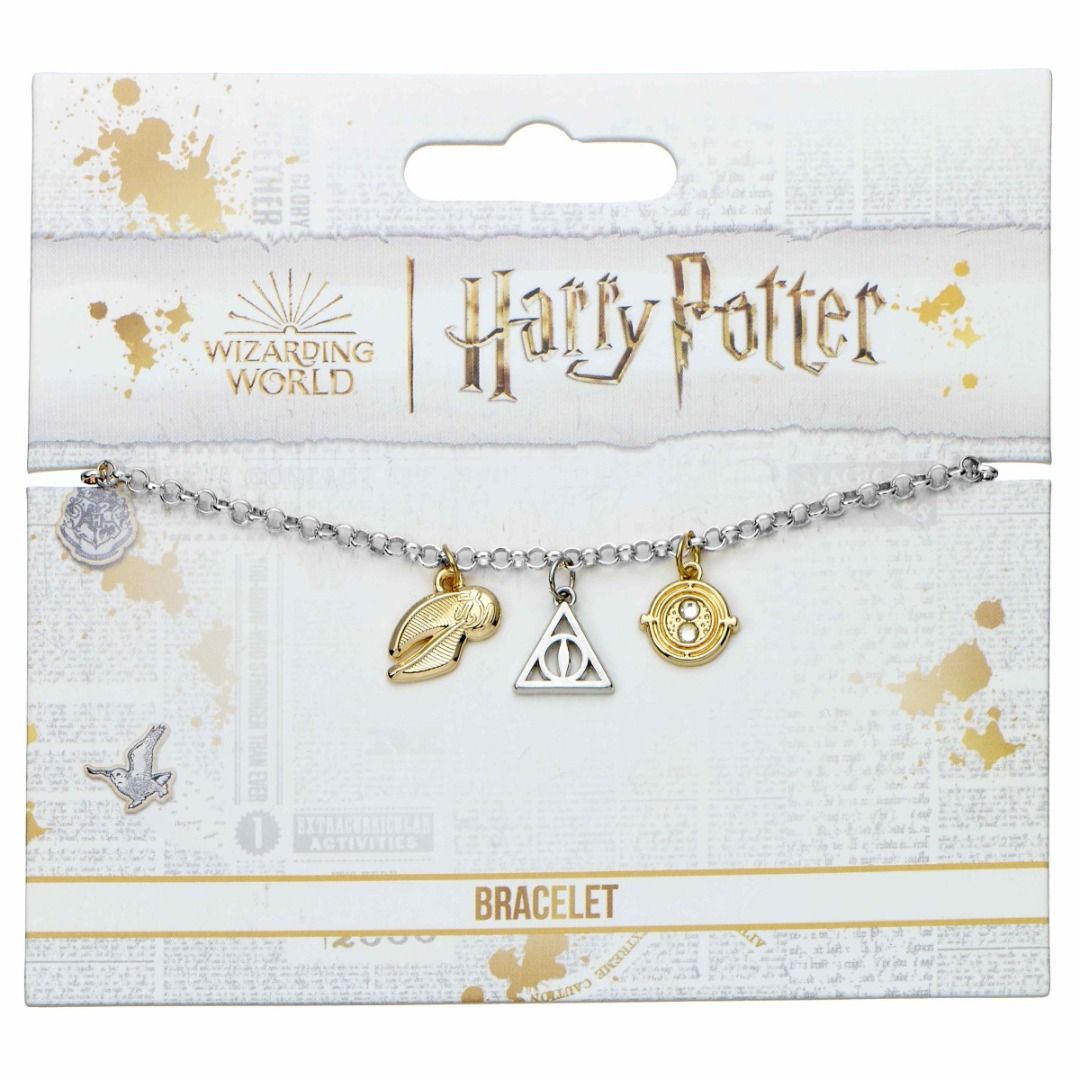 HARRY POTTER Bracciale 3 ciondoli