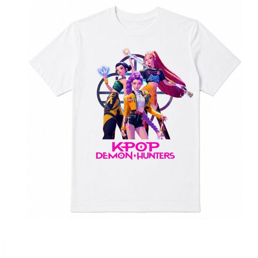 KPOP DEMON HUNTERS Huntrix bianca t-shirt kids