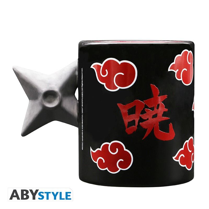 NARUTO Shuriken Akatsuki tazza 3D