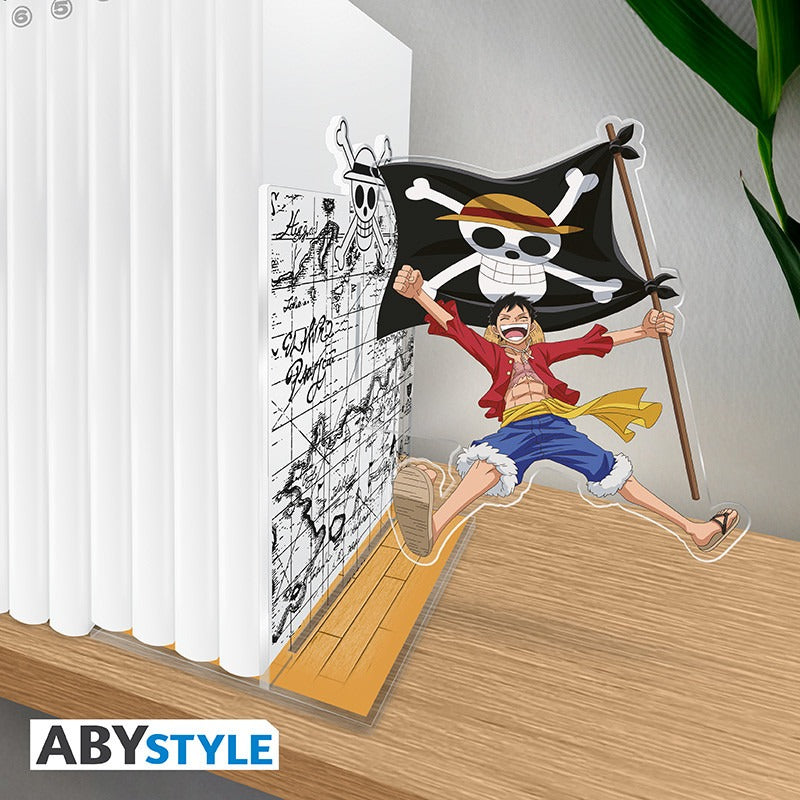 ONE PIECE Luffy ferma libri/manga