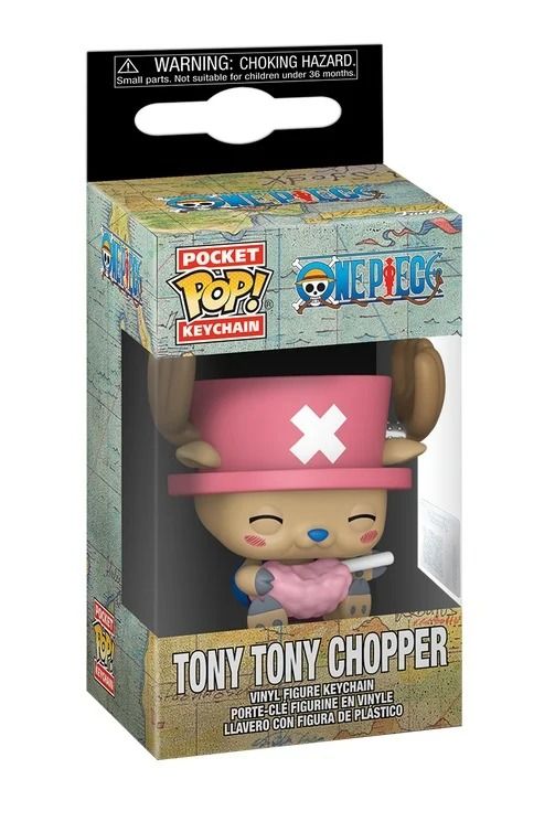 ONE PIECE Funko Pop Chopper with cotton candy portachiavi