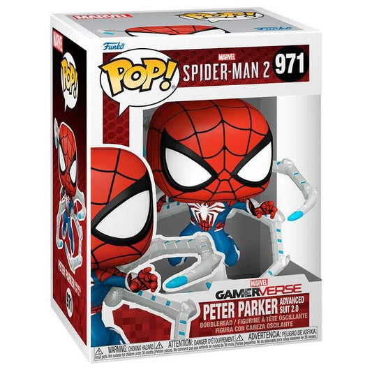 MARVEL FUNKO POP Spiderman 2 Peter Parker Advanced Suit 2.0