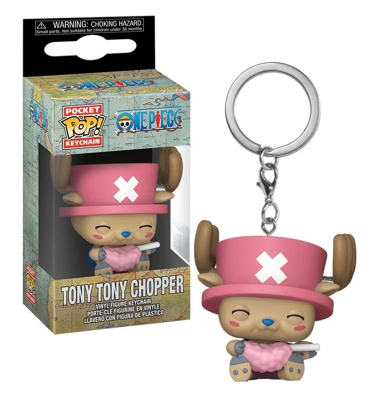 ONE PIECE Funko Pop Chopper with cotton candy portachiavi