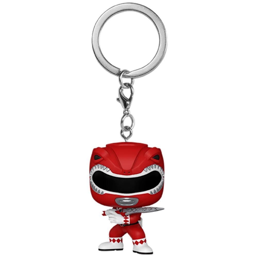 POWER RANGERS Funko Pop Power Rangers 30th Anniversary Red Ranger portachiavi