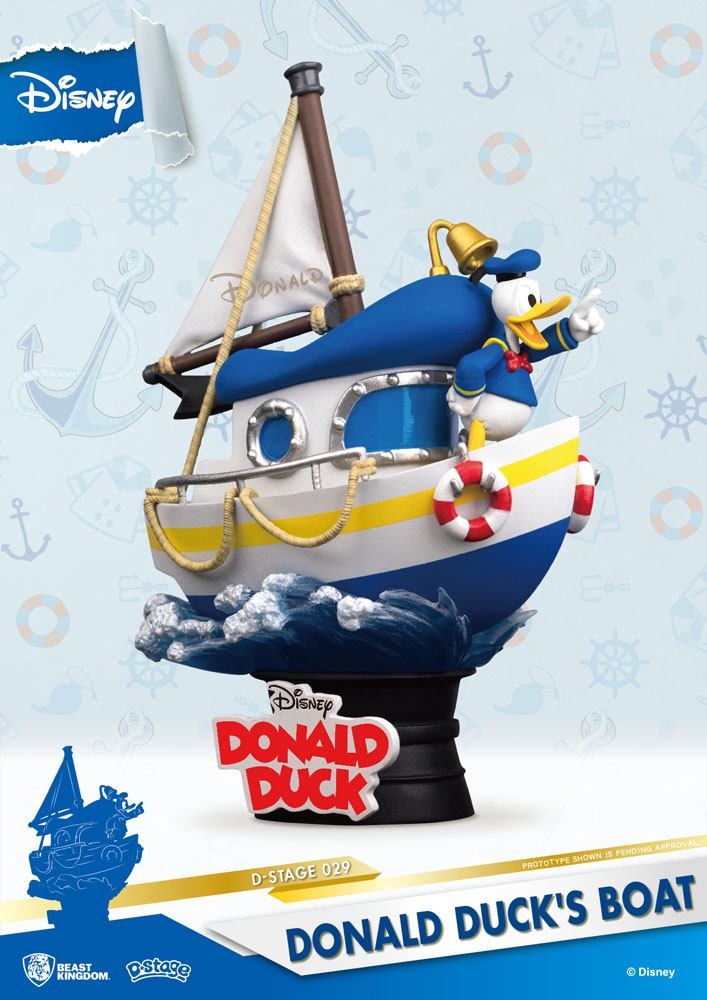 DISNEY Barca di Paperino Diorama D - Stage statua