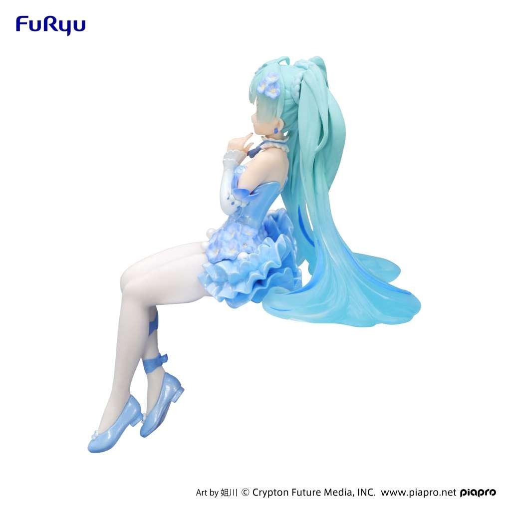 HATSUNE MIKU Nemophila Pail Blue noodle stopper figure