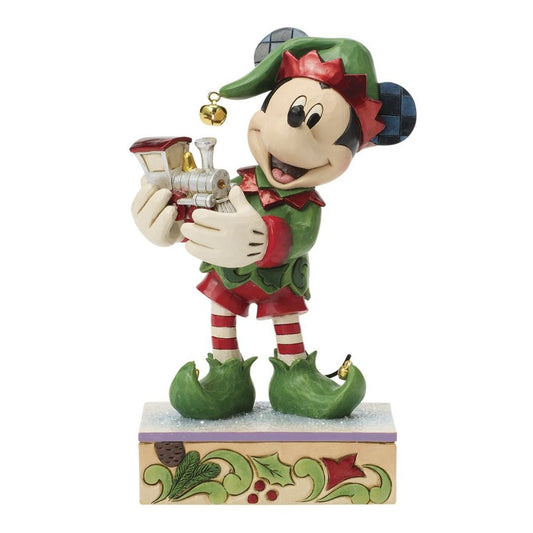 DISNEY TRADITIONS Mickey Mouse Elfo col treno
