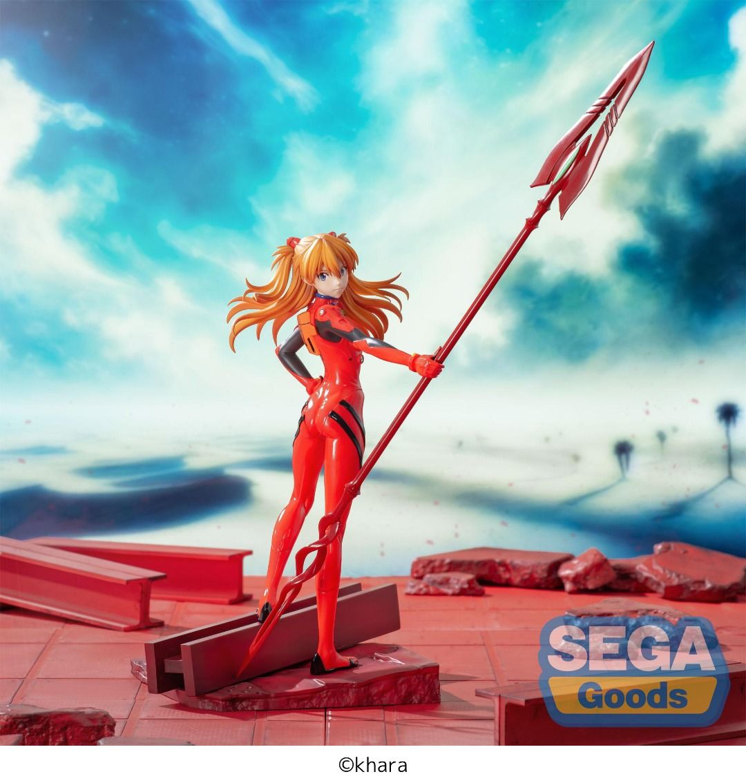 EVANGELION Asuka X Spear of Cassius Luminasta figure