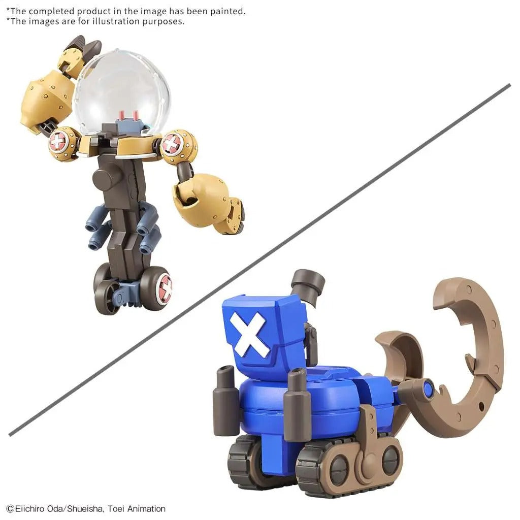 ONE PIECE Chopper Robo Super 2&3 Heavy Armor & Horn Dozer model kit
