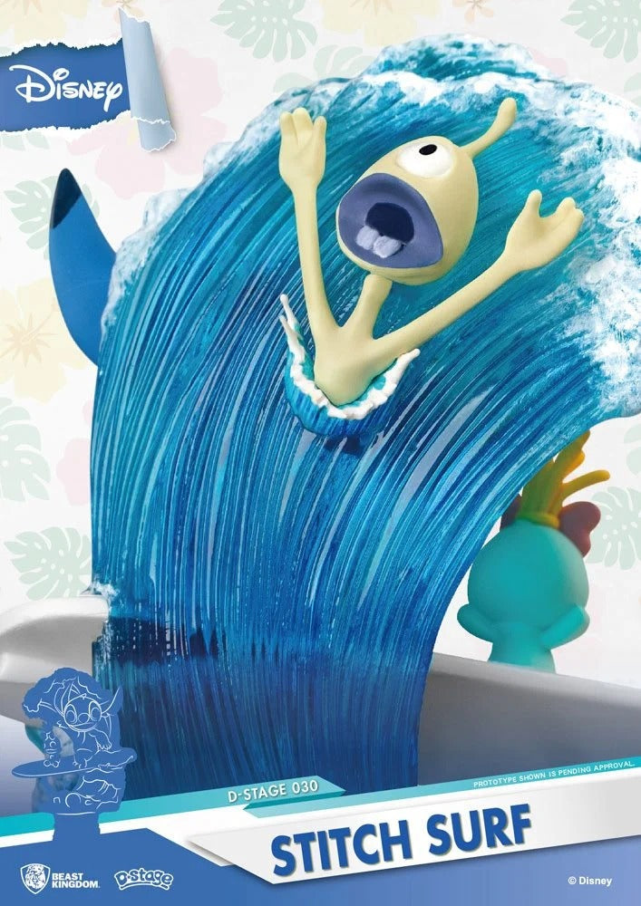 DISNEY Stitch Surf - Diorama D-Stage Summer Series statua