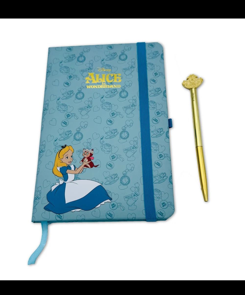 DISNEY Alice in Wonderland notebook + penna