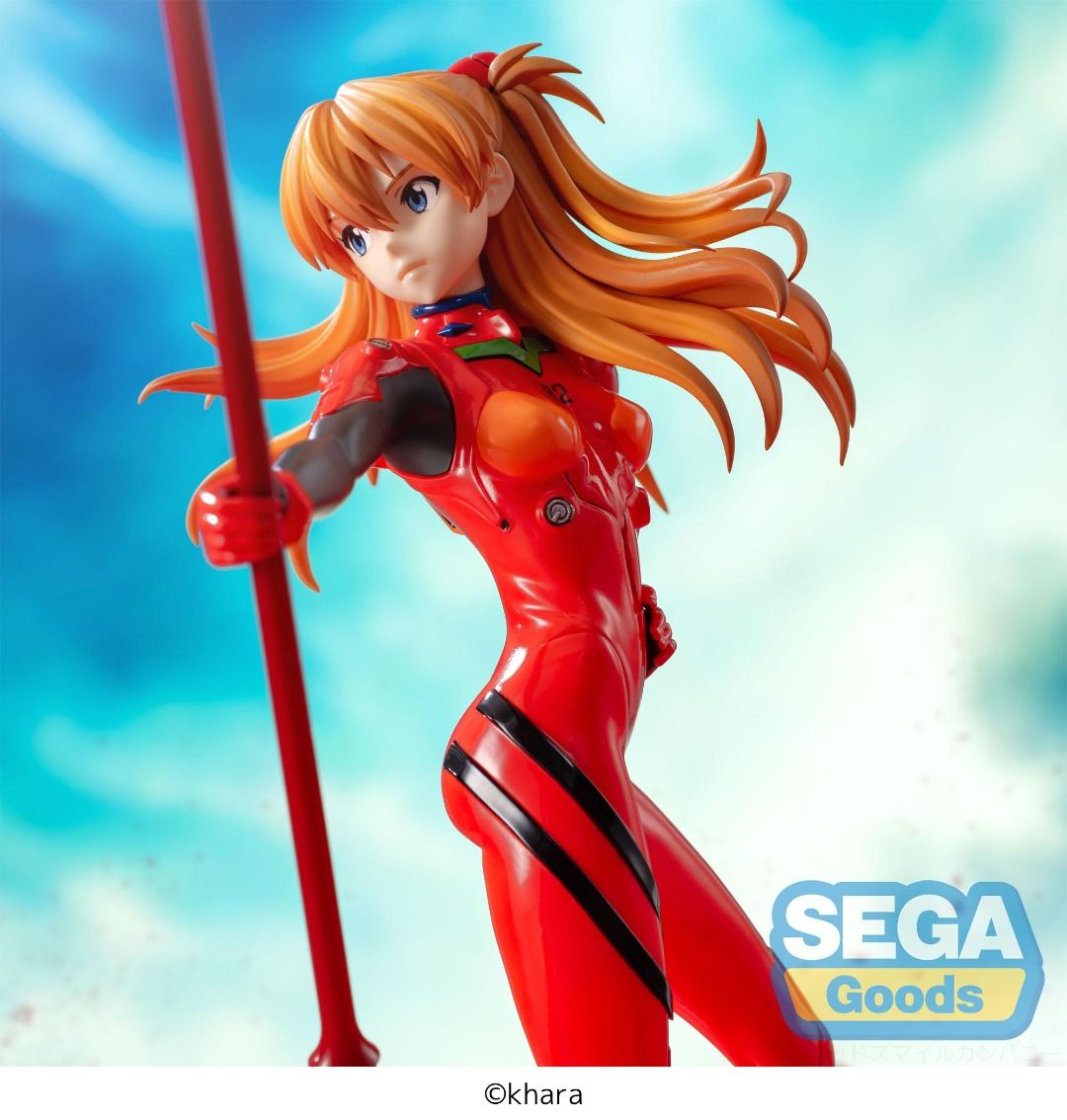 EVANGELION Asuka X Spear of Cassius Luminasta figure