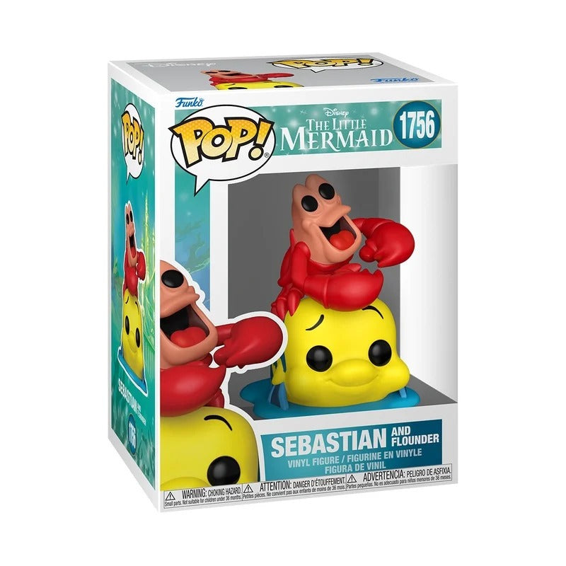 DISNEY FUNKO POP The Little Mermaid Sebastian & Flounder
