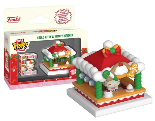 HELLO KITTY FUNKO POP Bitty Pop Town Merry Market & Hello Kitty