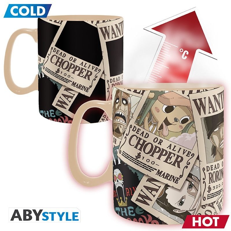 ONE PIECE Wanted tazza termo sensibile