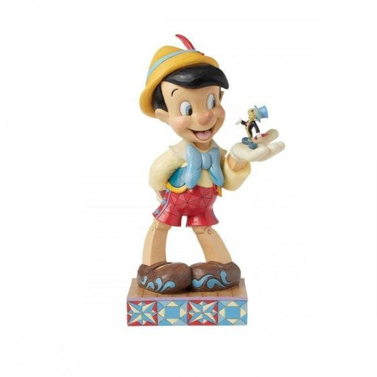 DISNEY TRADITIONS Pinocchio col grillo grande