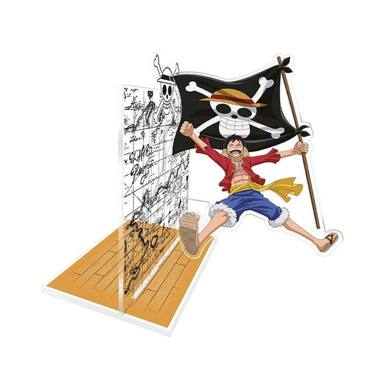 ONE PIECE Luffy with his flag ferma libri