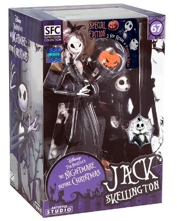 DISNEY Nightmare Before Christmas Jack scary smiling face figure