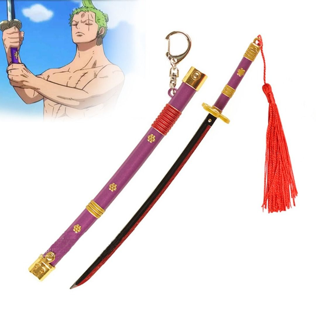 Katana Enma Zoro portachiavi - versione viola