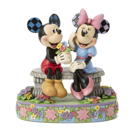 DISNEY TRADITIONS Mickey e Minnie nella panchina primavera