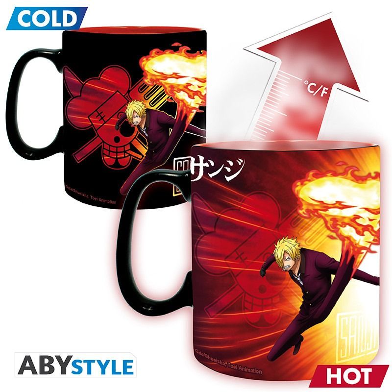 ONE PIECE Zoro & Sanji tazza termo sensibile