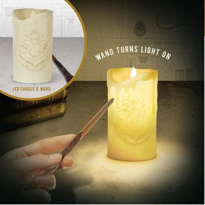 HARRY POTTER Candela con bacchetta lampada